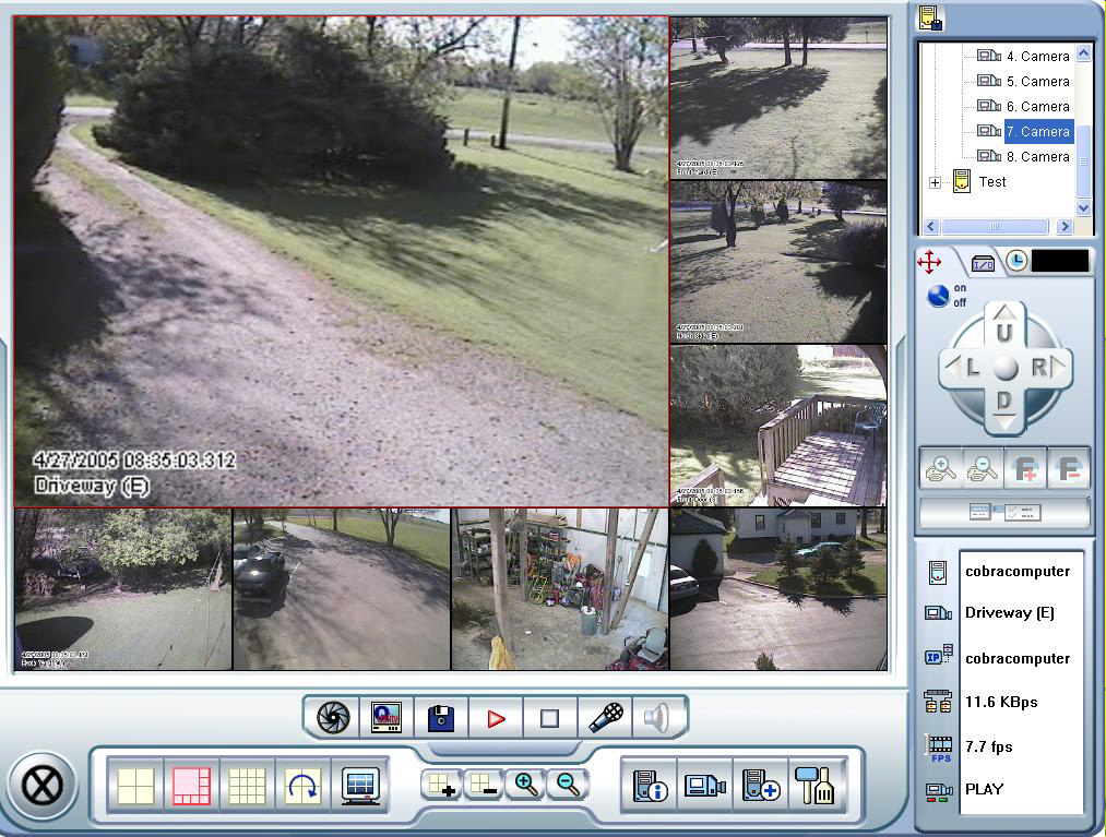 8 Camera live View